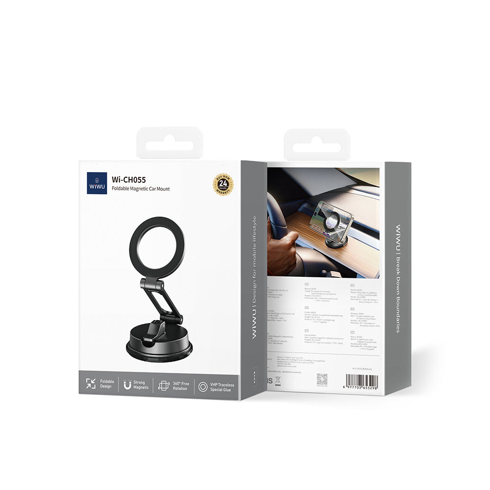 Wiwu Wi-CH055 360 Derece Dönebilen Magnetik Stand Araç Telefon Tutucu Wiwu Wi-CH055 360 Derece Dönebilen Magnetik Stand Araç Telefon Tutucu